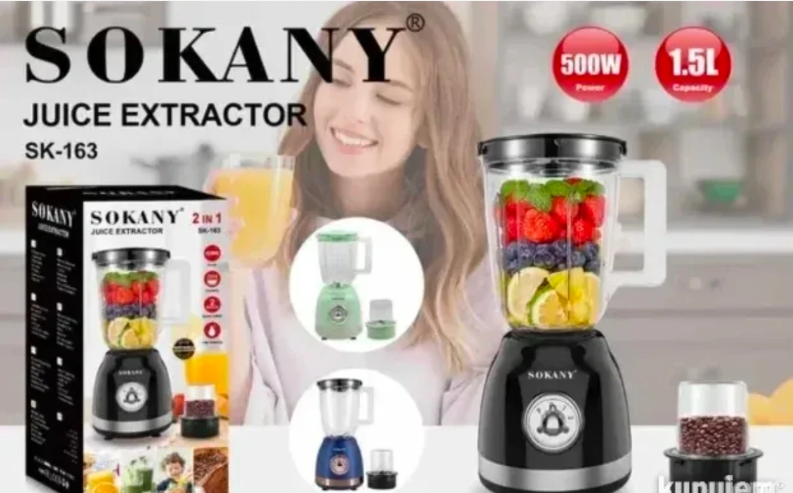Blender Sokany Blender i Mlin za kafu 2u1