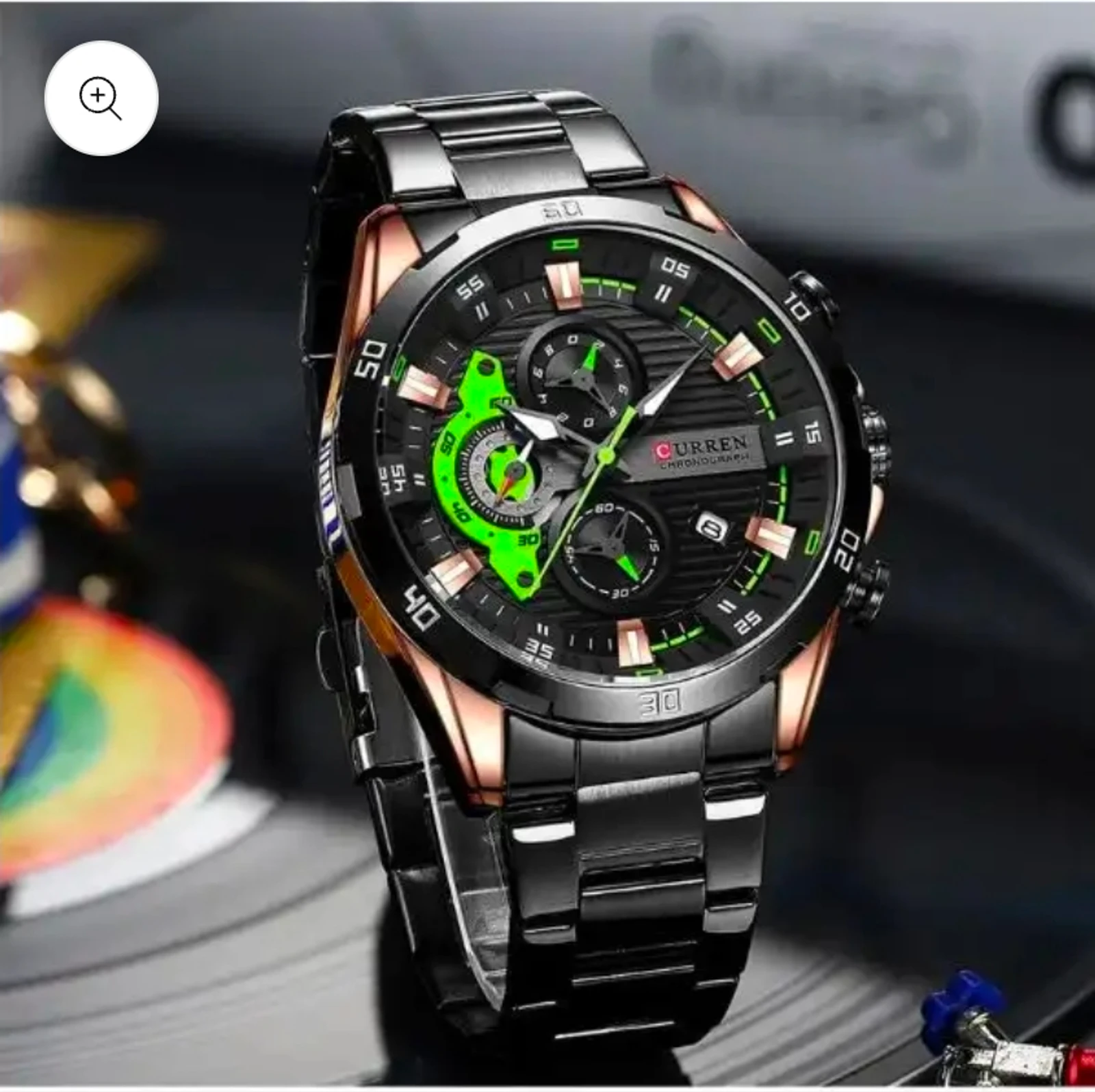 Curren Muški sat 8402 BLACK GREEN